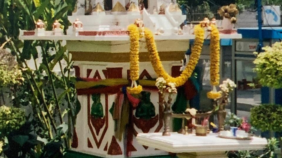 A traditional spirit house.