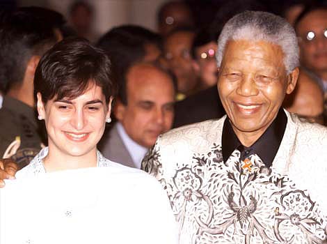  Nelson Mandela told me I ought to be in politics, says Priyanka Gandhi