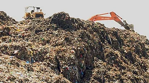 15 hours on, firefighting operation underway at Bhalswa landfill site in north Delhi