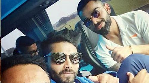 Virat Kohli and Ravindra Jadeja (IANS Photo)