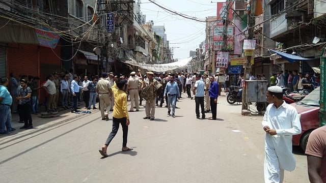 Squabble over parking takes communal colour in old Delhi’s Hauz Qazi, major clash avoided