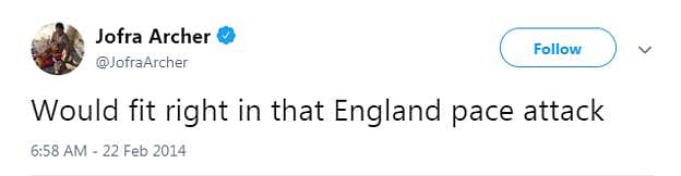 England pacer Jofra Archer predicted Super Over in World Cup Final way back in 2015!