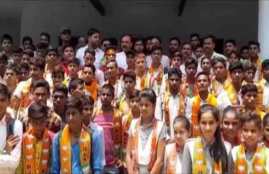 BJP membership drive in UP: A joke or effort to poison young minds? BJP MLA enrols school kids as members  