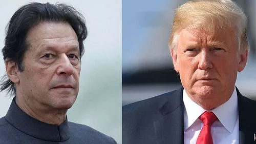 Pakistan Prime Minister Imran Khan and US President Donald Trump