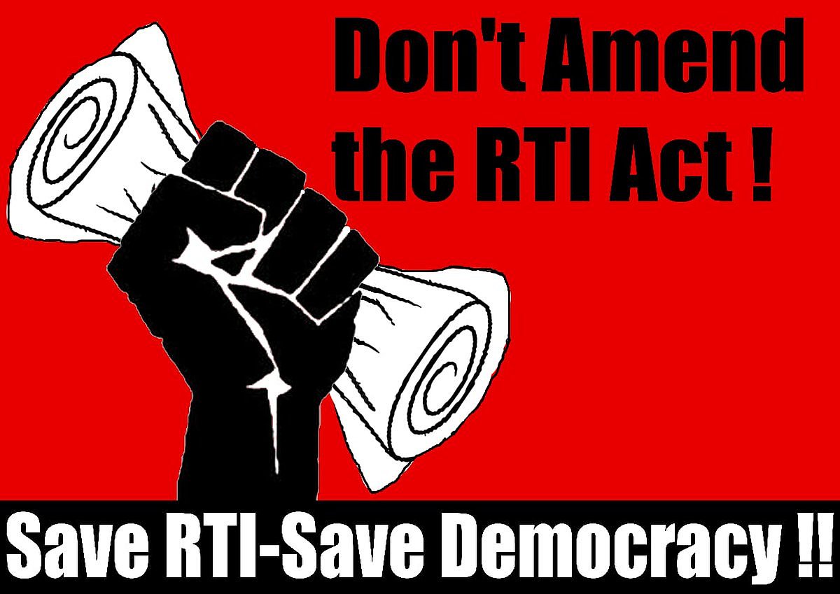 Parliament must rise to prevent govt’s bid to dilute the RTI Act