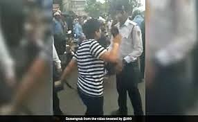 WATCH: Stopped for violating traffic rules, a Delhi woman throws a fit      