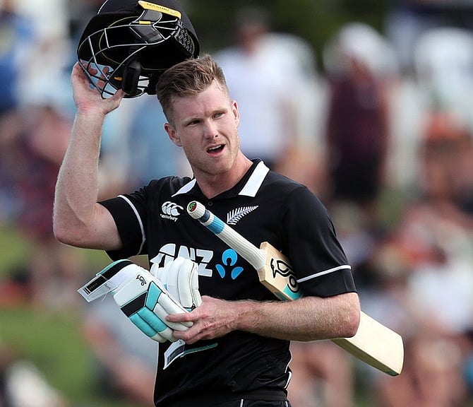 Jimmy Neesham mocks belated ICC boundary rule change