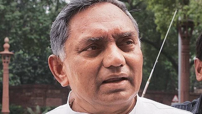 Veteran Congress leader Janardan Dwivedi (PTI)