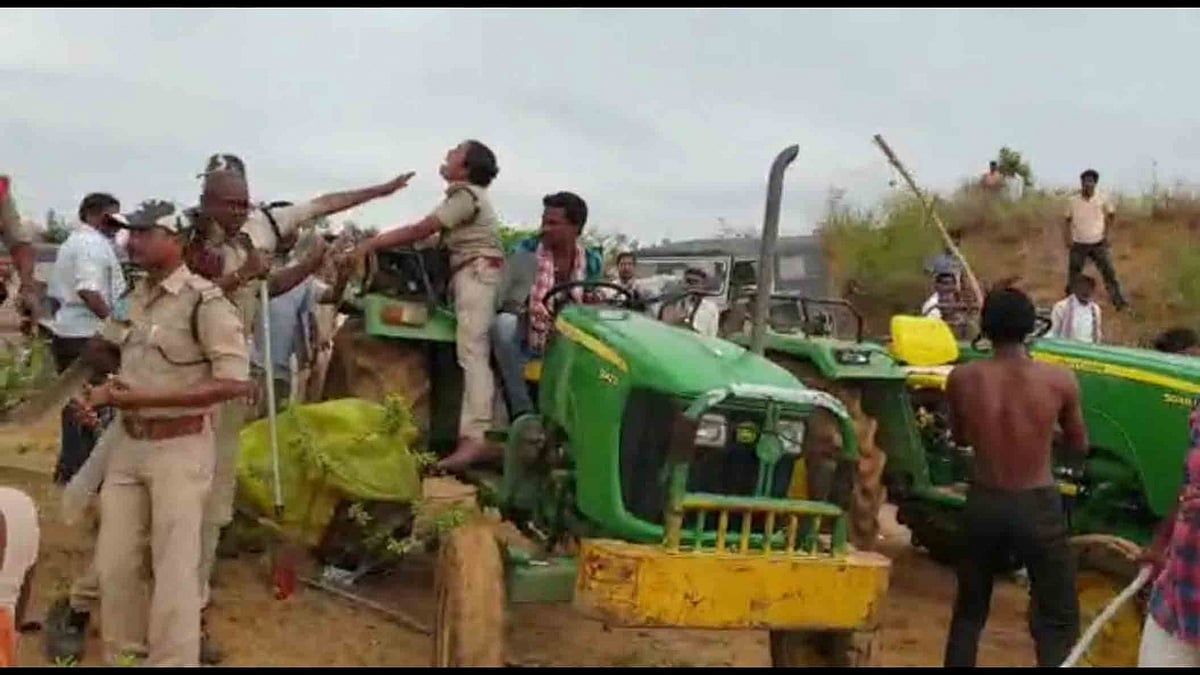 TRS leader arrested for attack on woman forest officer, watch video