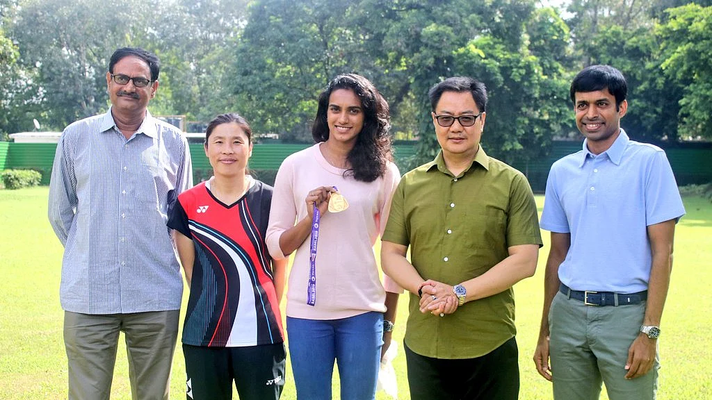Victorious Sindhu meets Sports Minister  