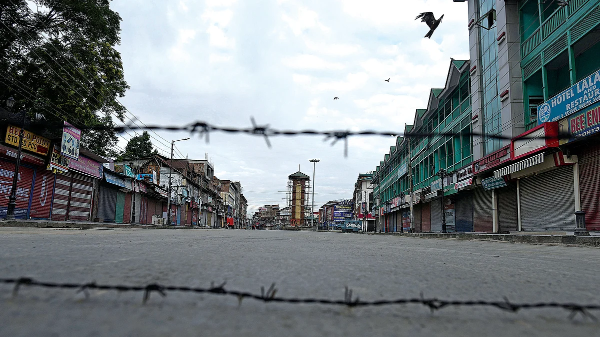 Practically every square inch of Kashmir is covered with defence personnel.