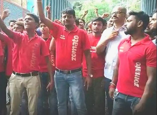 Pay-cut main plank of protest by Zomato men, not beef & pork