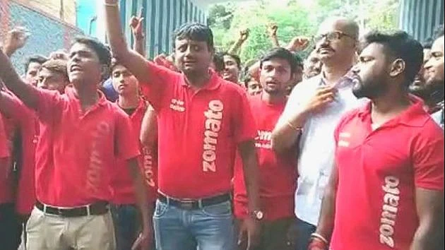 Pay-cut main plank of protest by Zomato men, not beef & pork