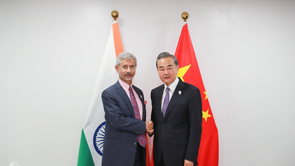  Chinese State Councilor and Foreign Minister Wang Yi (R) meets with India’s Minister of External Affairs Subrahmanyam Jaishankar (IANS Photo- file)