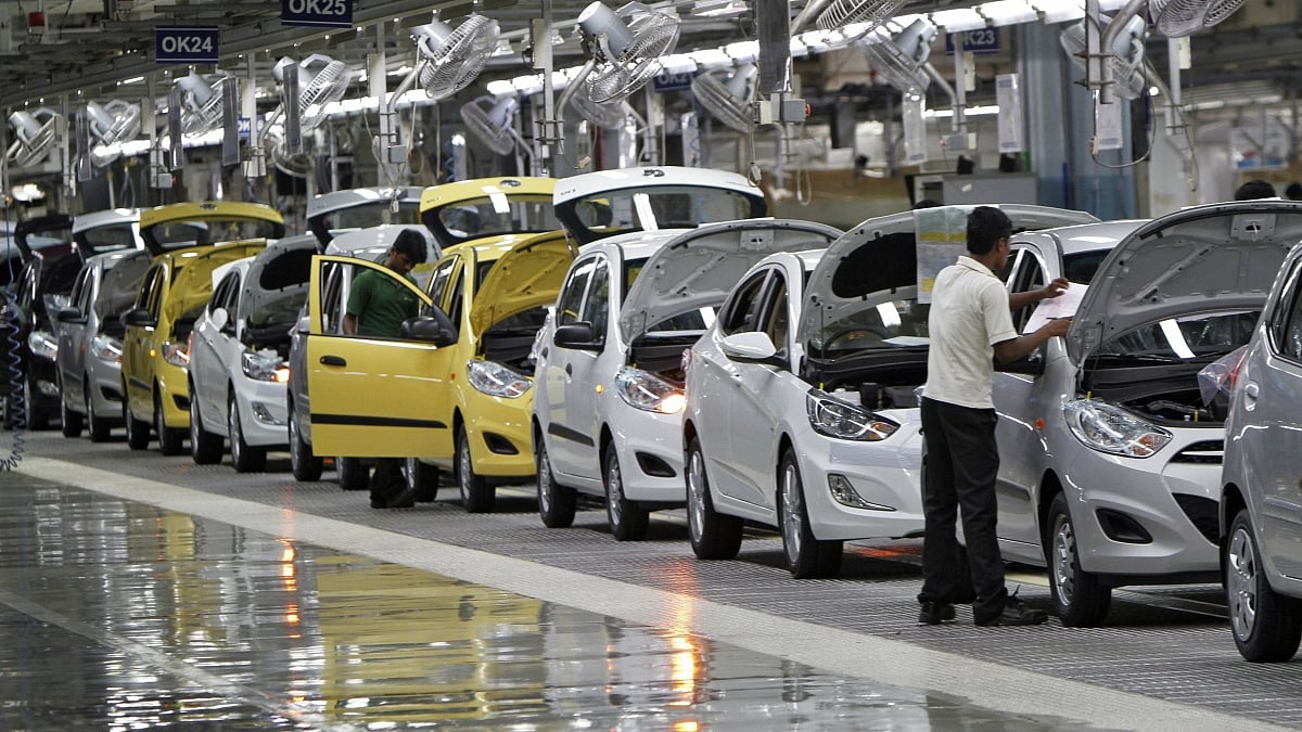 In the most telling sign of slowing economy, several car manufacturers have put brakes on production, and lay offs in the sector imminent (PTI file photo).