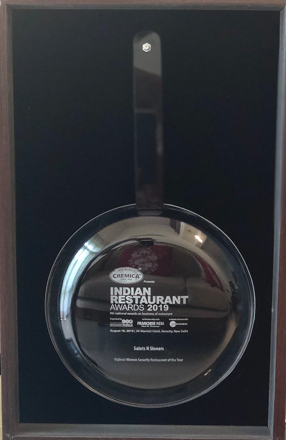 Saints N Sinners bags  ‘Highest Women Security Restaurant’ of the Year