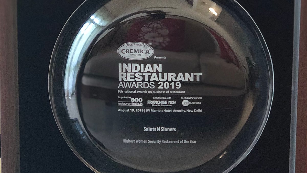 Saints N Sinners bags  ‘Highest Women Security Restaurant’ of the Year