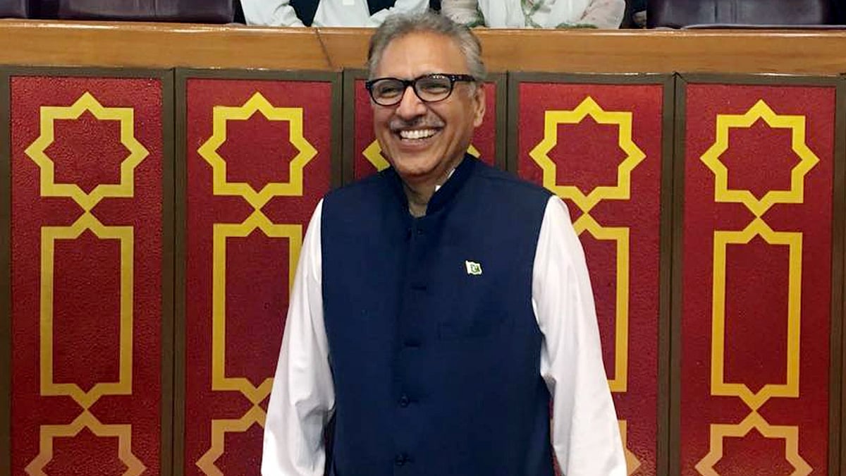 File photo of Pakistan President Arif Alvi (IANS)