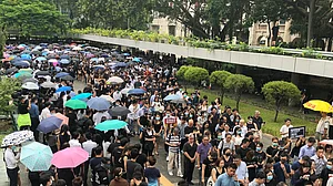 Tear gas fired as Hong Kong police, protesters clash