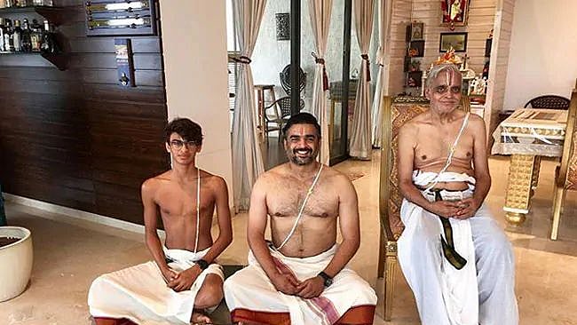 R Madhavan shares Avani Avittam picture