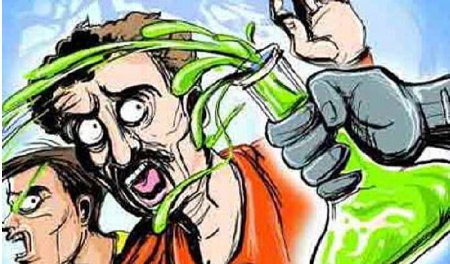 Acid attack on family for resisting eve-teasing  in Bihar