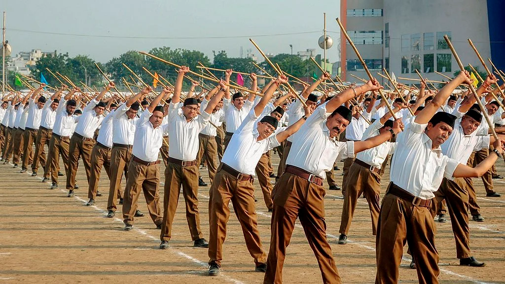 An RSS Shakha in progress (PTI file photo)