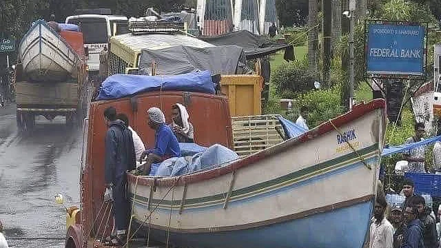 Fishermen have been recruited to help evacuate people