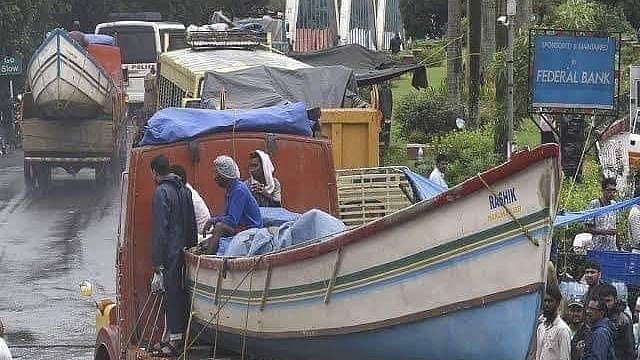 Fishermen have been recruited to help evacuate people