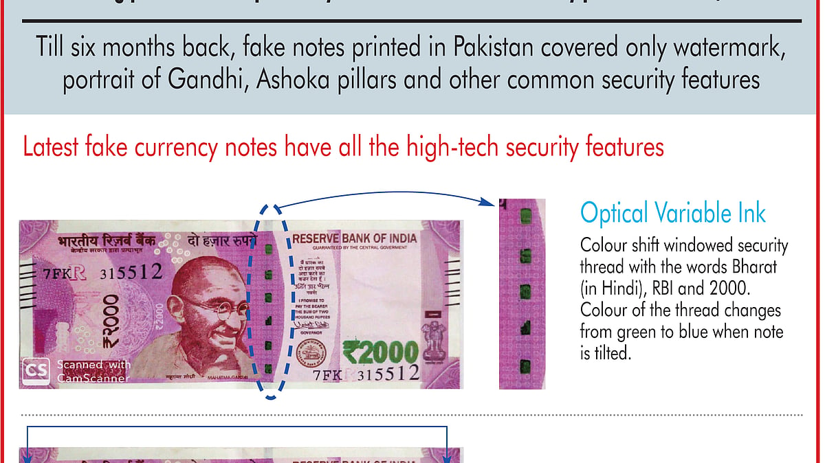 ISI agents copy hi-tech features in latest ₹2000 fake notes