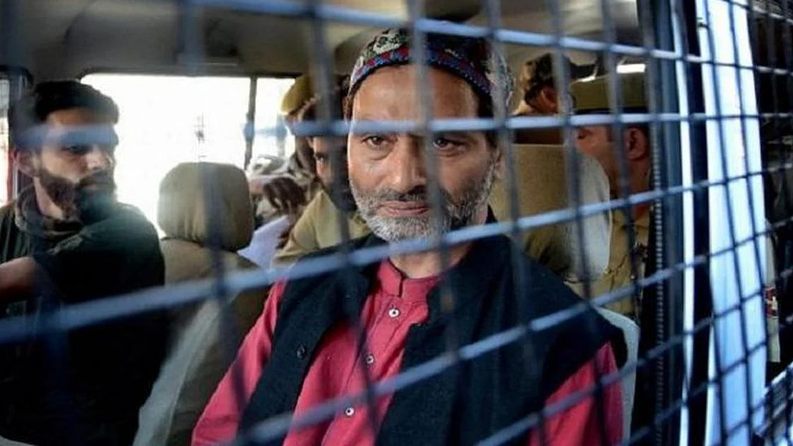 JKLF chief Muhammad Yasin Malik (file photo, PTI).