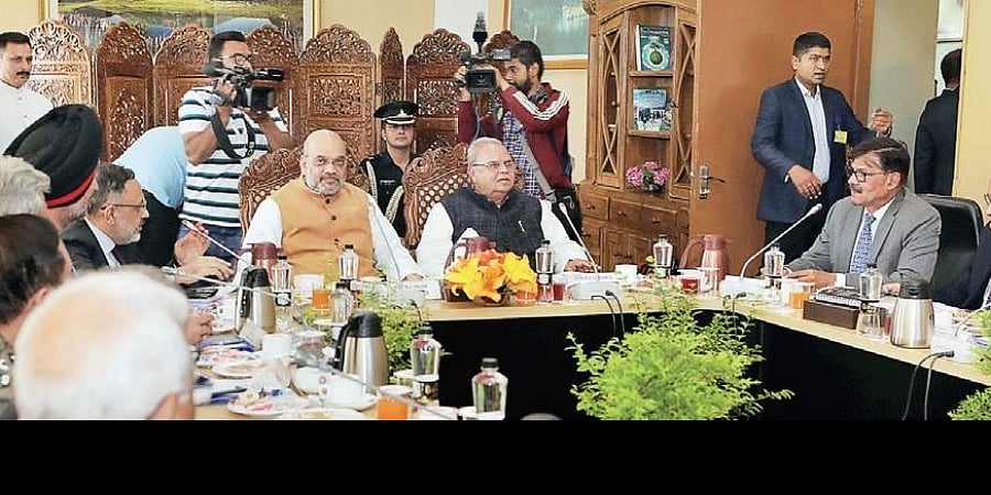 Amid Kashmir tensions, Shah chairs security meet