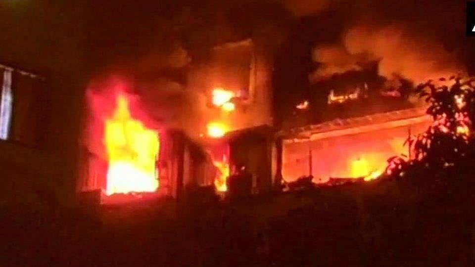 Seven injured in fire in residential building in Indore
