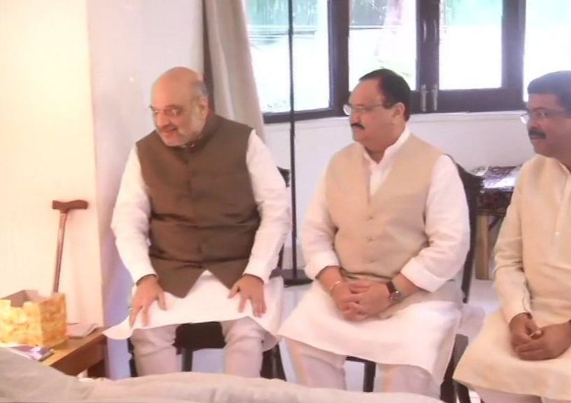 Amit Shah, JP Nadda and Dharmendra Pradhan met former Governer of J&amp;K Jagmohan