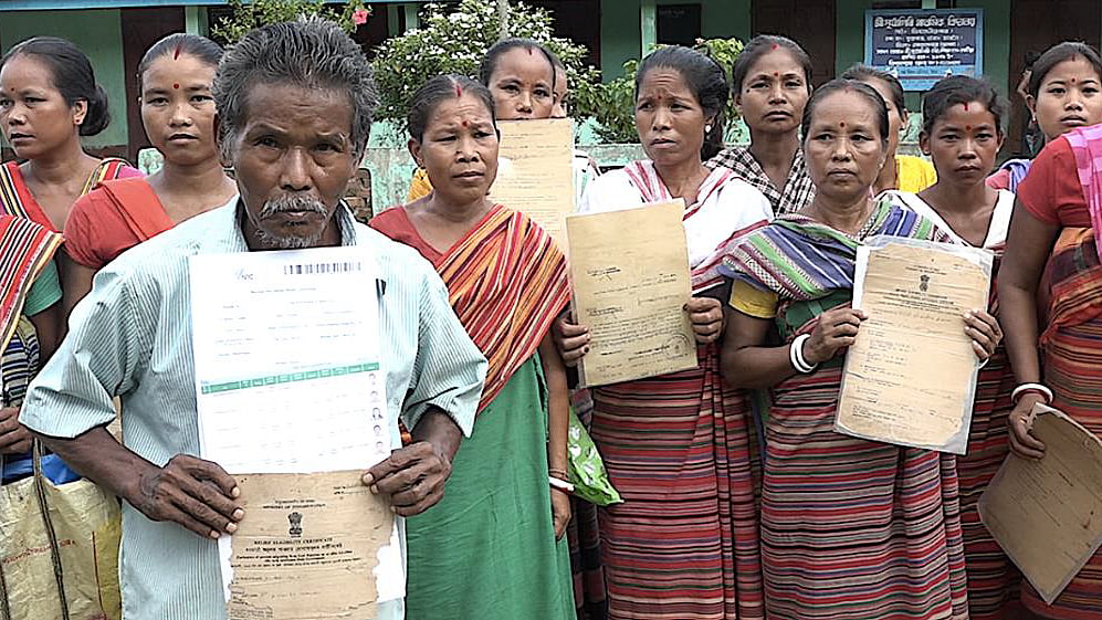 People with their NRC forms