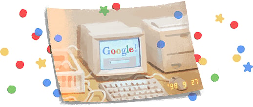 Do you know what today’s Google Doodle means? Happy birthday Google! 