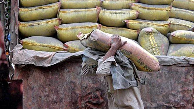 Cement production hit a six-month low of 4.7% growth in September 2023 (Representational image)