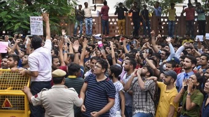 If Article 370 can go, why can’t exam rules change: say CA students protesting at ICAI