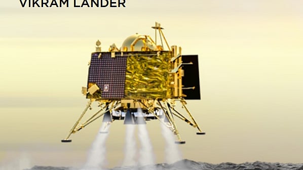 Did Vikram lose control and crash land on the moon?