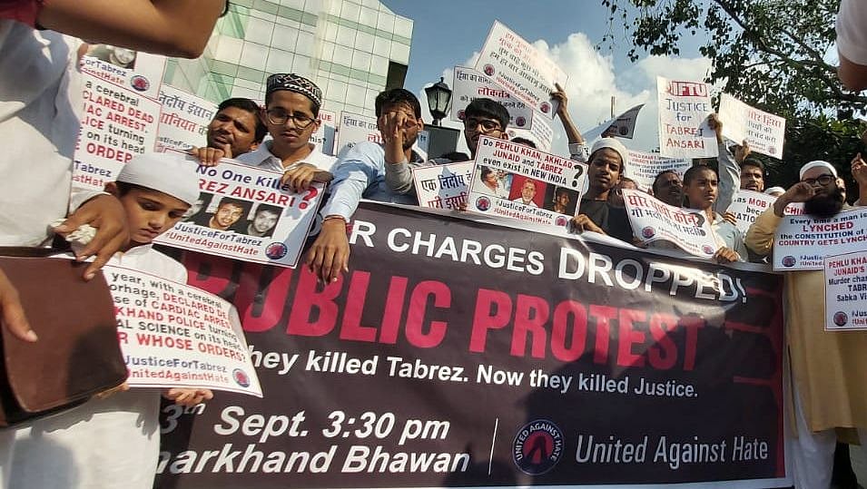 Protest held to restore murder case in Tabrez Ansari lynching case 