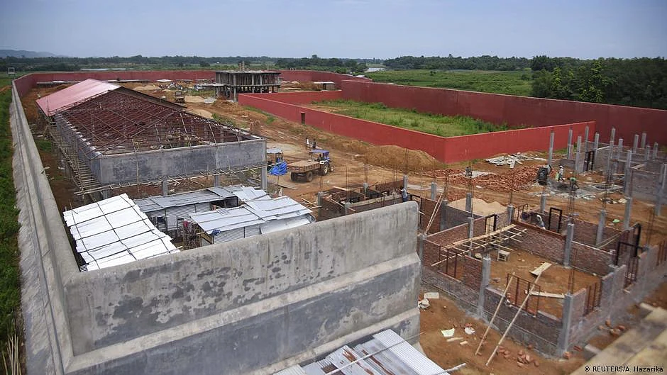 A detention center under construction for NRC defaulters at a village in Goalpara district in Assam (File Photo)
