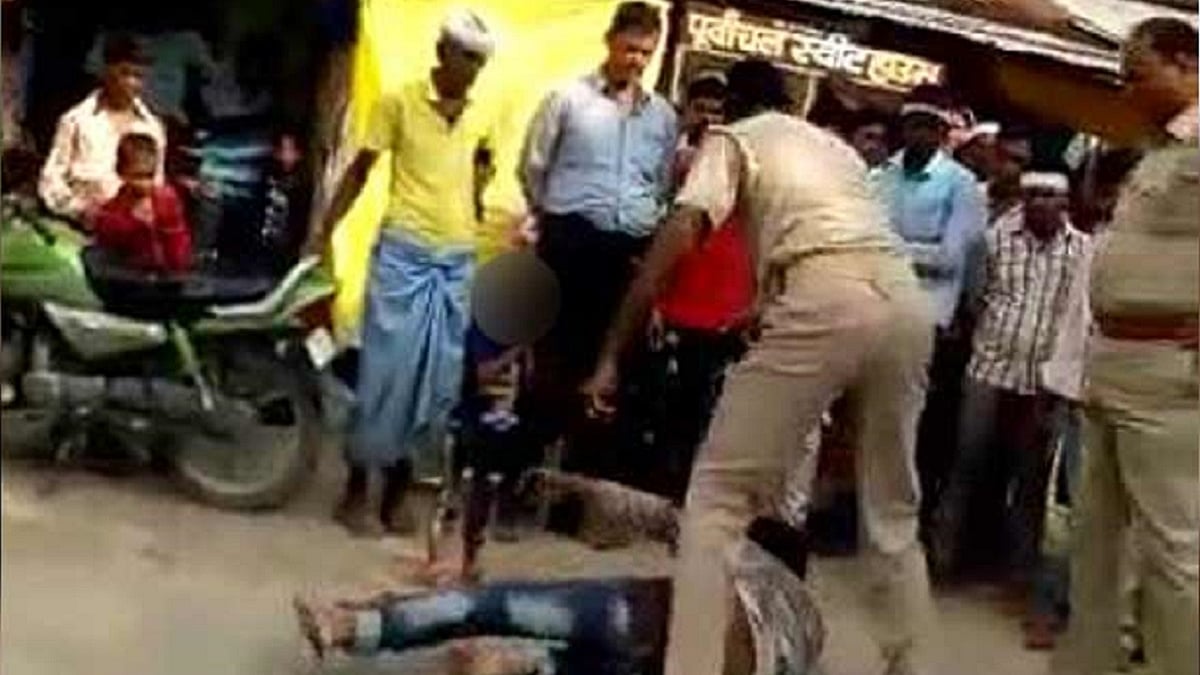 WATCH: Uttar Pradesh policemen thrash, slap young man for alleged traffic violation as child looks on