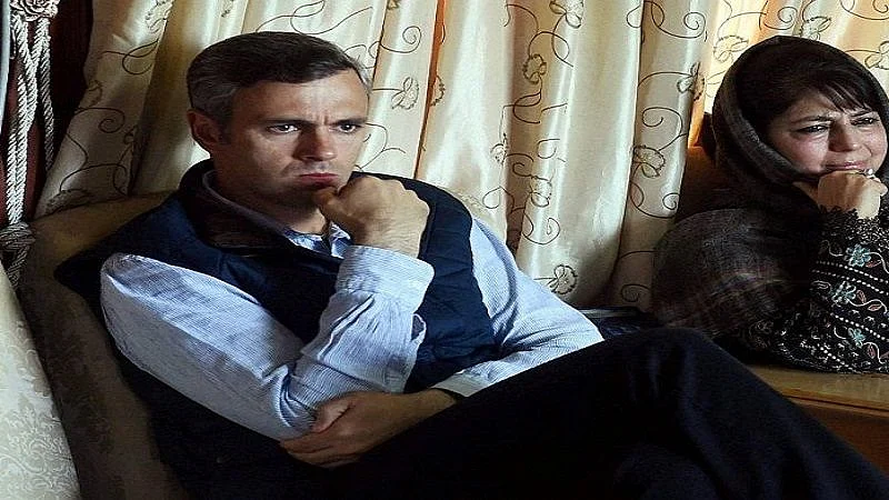 Former J&amp;K chief ministers Omar Abdullah and Mehbooba Mufti (file photo).