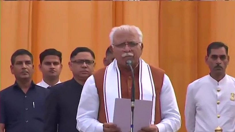 Khattar takes oath as Haryana CM for second term