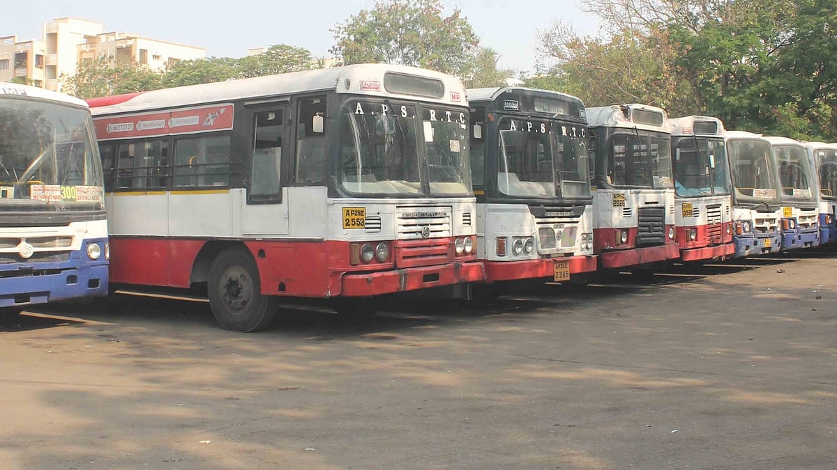 TSTRC buses (IANS Photo)