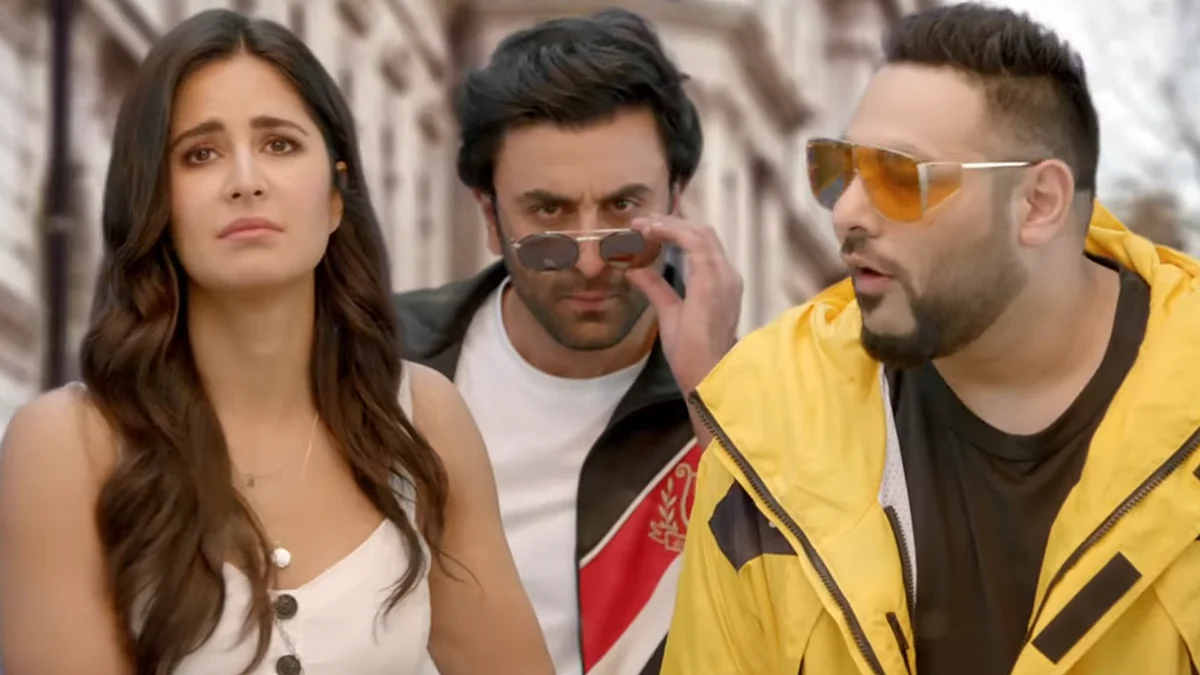 Katrina Kaif, Ranbir Kapoor and rapper Badshah in the Ad film (Photo courtesy: social media)