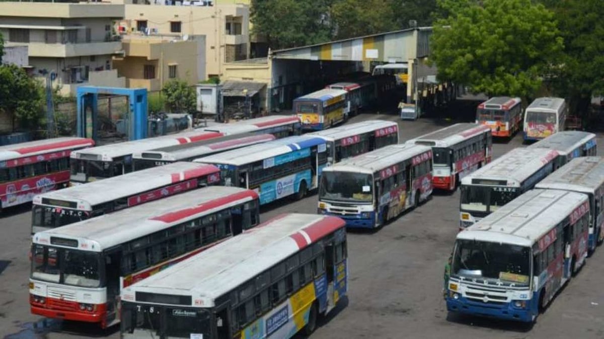 Buses go off in Telangana as TSRTC strike begins  