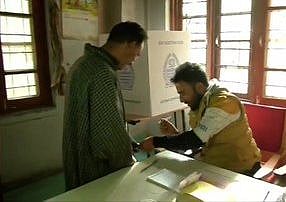  Amid tight security, J&K block development council polls begins