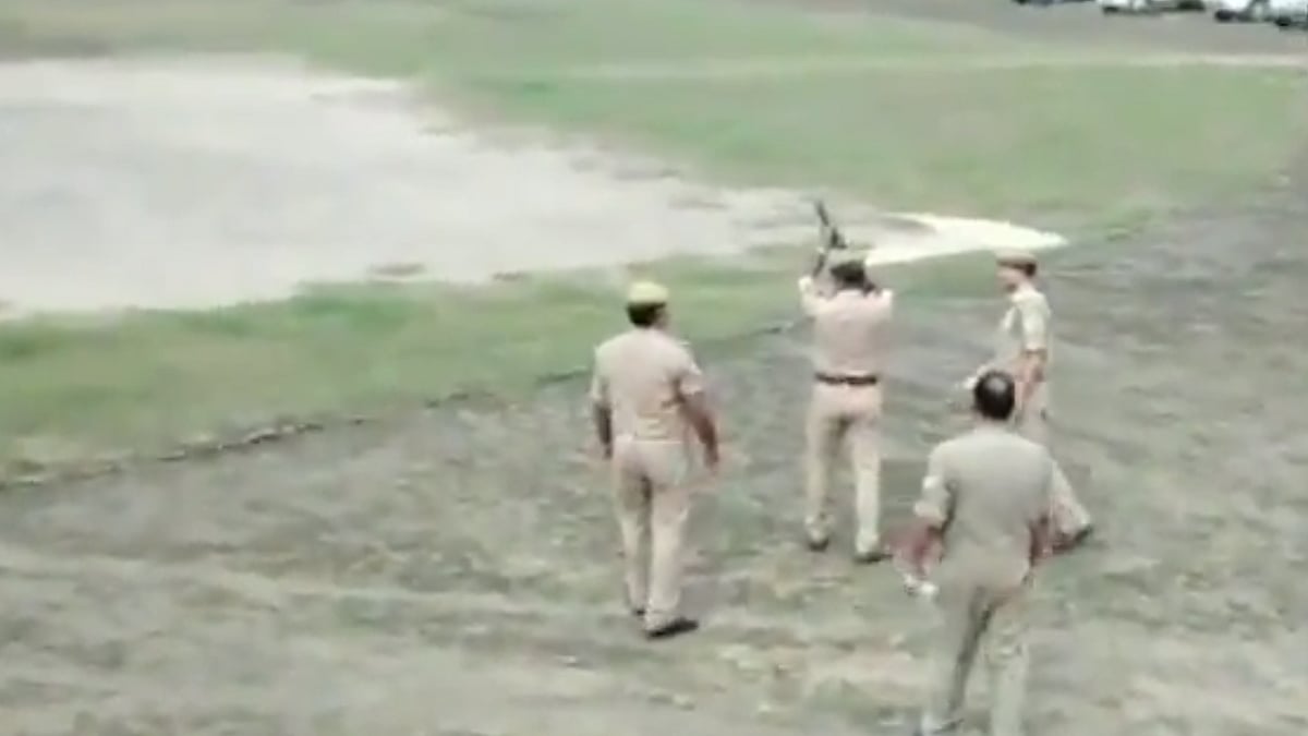 WATCH: Police fails to fire tear gas during mock drill in UP
