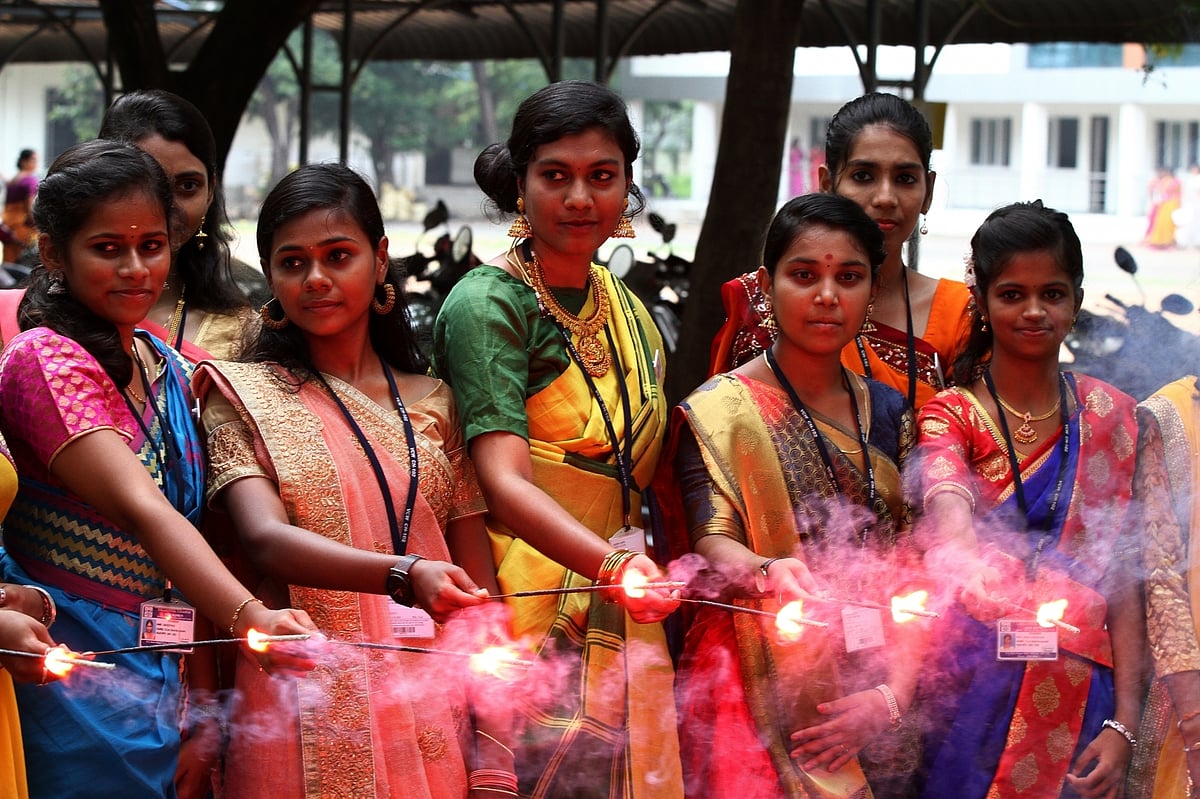 Diwali celebrations in Chennai.