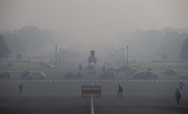 Poor air quality in Delhi (Photo courtesy: social media)